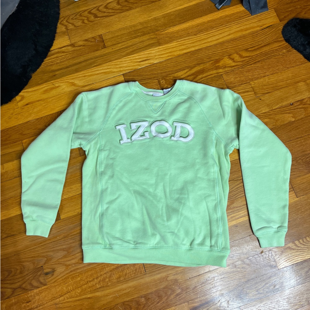 Izod Golf Ladies Neon Green Sweatshirt Size XS